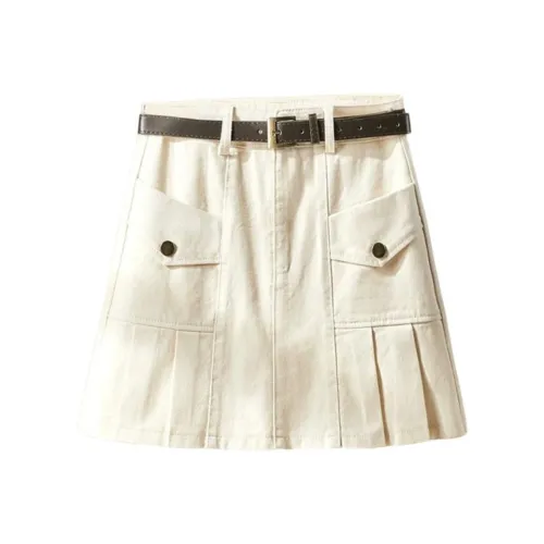 POWXV Джинсовые короткие юбки Женские