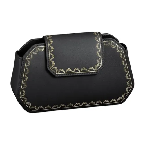 Cartier Guirlande Телячья кожа Сумка на плечо Сумка через плечо Сумка Экстра маленькая Черная