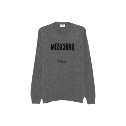 MOSCHINO Темно-серые мужские свитера