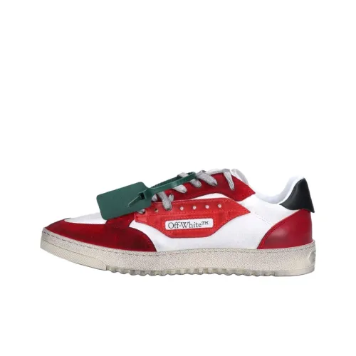 Off Белый 5,0 Low Топ Скейтборд Кроссовки Мужские Красные