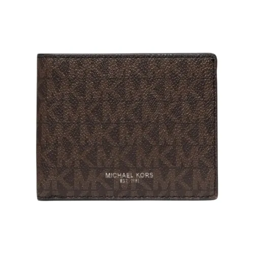 MICHAEL KORS Greyson Кошелек Маленький Мужской Темно-коричневый