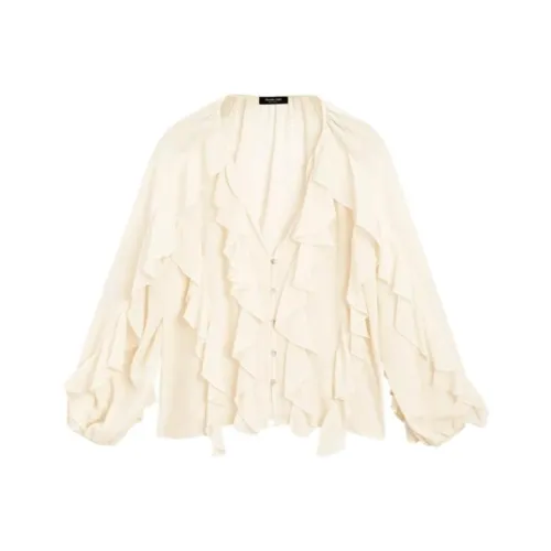 Massimo Dutti Экрю Женские Рубашки