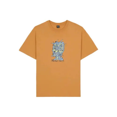 Brain Dead SS25 Кумин Цвет Унисекс Т-Рубашки