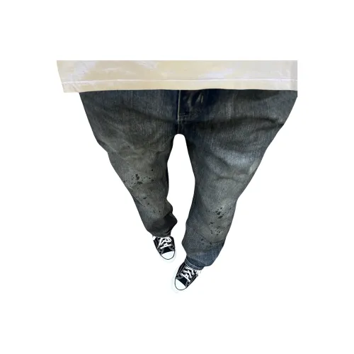 GANGZAI Многоцветные Унисекс Джинсы