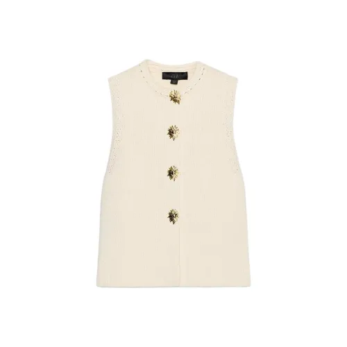 ZARA Светло-бежевые Женские Майки