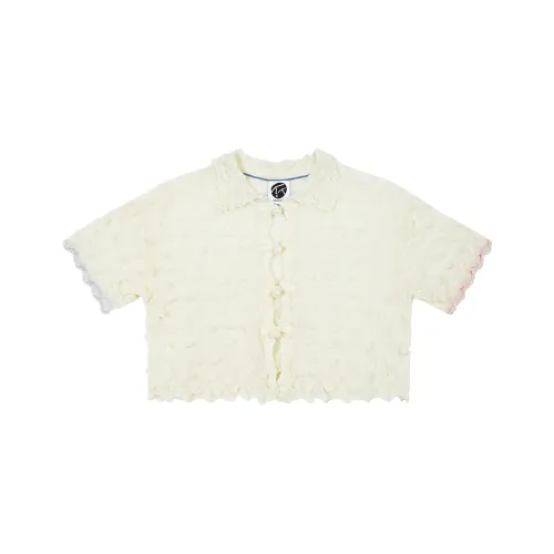 YANYAN KNIT Белые Женские Рубашки