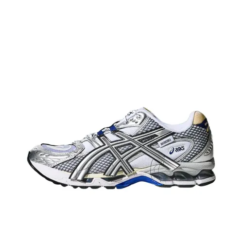 INVINCIBLE коллаборация x Asics Gel Nimbus 10,1 устойчивые к истиранию низкий топ беговые кроссовки унисекс синий белый