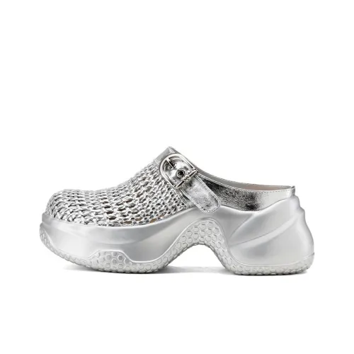 GOLDLION Домашние тапочки Женские Серебряные