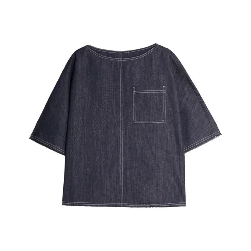 Elle Джинсовый синий Женские футболки