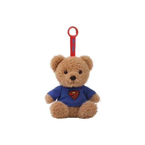 HUGKIS Cool Bear Collection Лига справедливости Супермен Бэтмен IP Подвески аниме-тематики Плюшевый брелок 12 см Высота