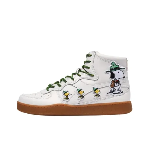 LC23 X PEANUTS x DIADORA Mi Basket Скейтборд Кроссовки Унисекс Белый