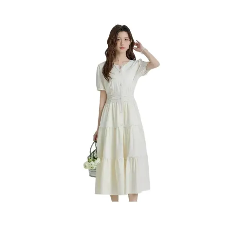 LAKESI Короткое платье с короткими рукавами женское