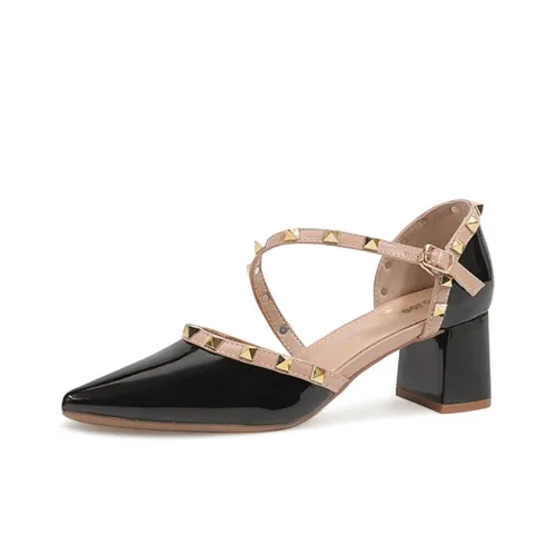 CVOJOO Грубый каблук Высокие каблуки Женские