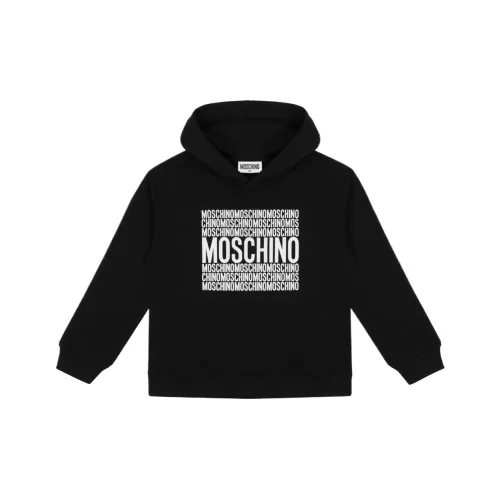 MOSCHINO Толстовка Хлопок Hoodie Logo С принтом Дети Возраст 3-7 лет