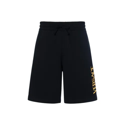 VERSACE Повседневные шорты Мужские Черные