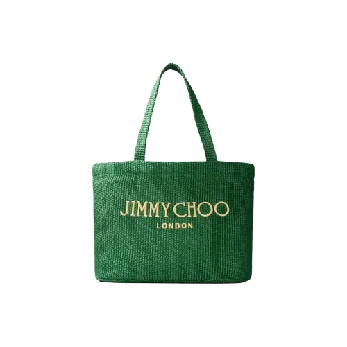 Jimmy Choo Рафия Тоут Сумка Сумка для покупок Сумка на плечо Женская Зеленая