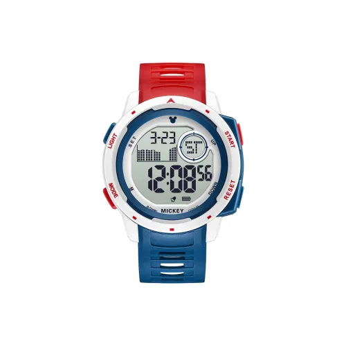 Disney Mickey Series Электронный Механизм TPU Ремешок Часы Унисекс Серый Циферблат