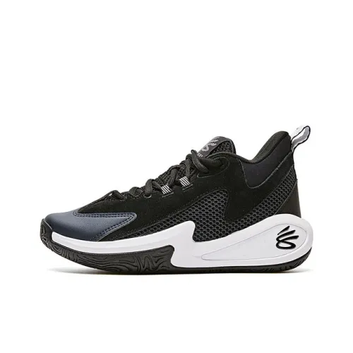 Under Armour Детские баскетбольные кроссовки MID Топ Черный Школьный возраст