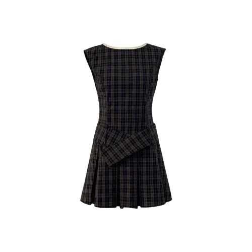 GRAYISMOON Короткое платье с короткими рукавами женское