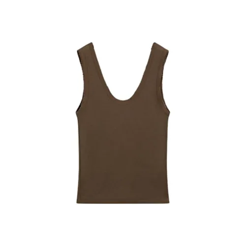 Massimo Dutti Серо-коричневые Женские Майки