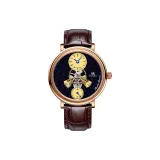 Розовое золото с покрытием, чехлы для часов с авантюринным циферблатом для мужчин