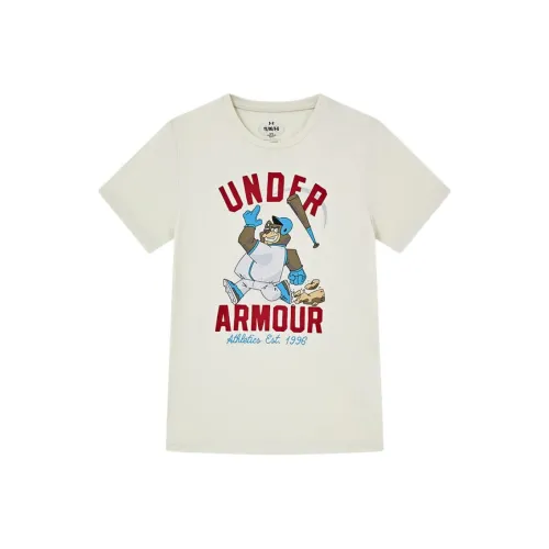 Under Armour Коричневая школьная футболка с коротким рукавом