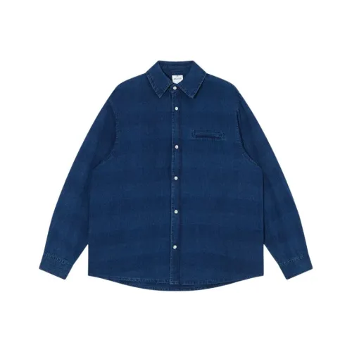 HYLHYL Синие Унисекс Рубашки