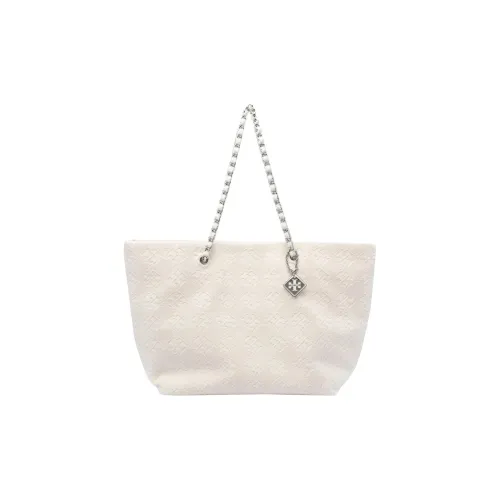 TORY BURCH Ella Ткань Тоут Сумка Сумка для покупок Сумка Сумка через плечо Стандартная Женская Белая