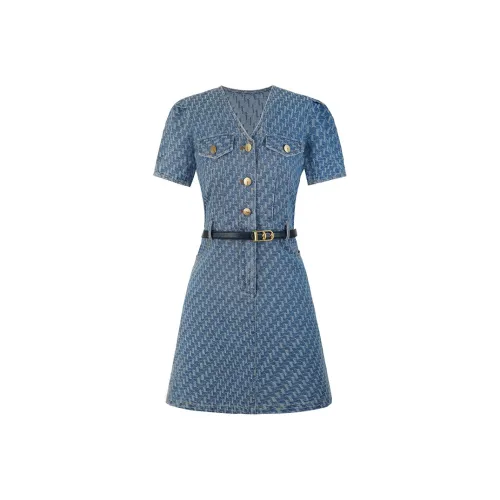 YUANLIANSU Короткий рукав Платье Женское