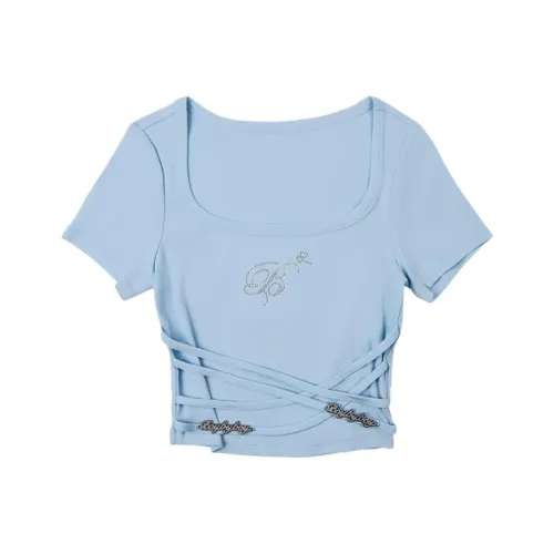 BOY BY BOY Синий Женские Короткие Топы
