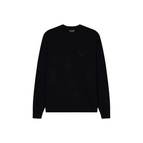 EMPORIO ARMANI Черные Мужские Свитера