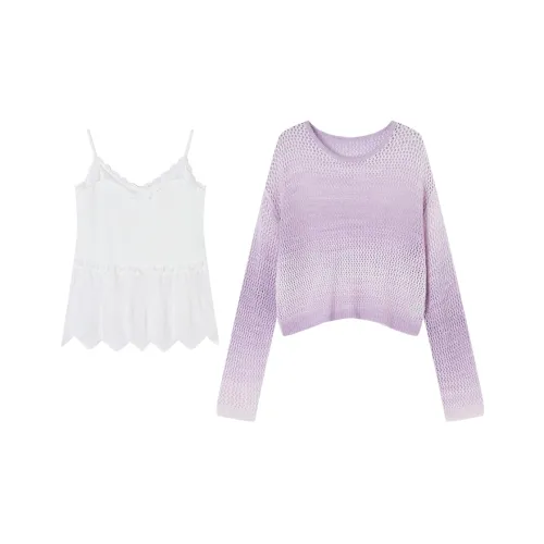 XIANGYING Фиолетовый Женские Повседневные Костюмы