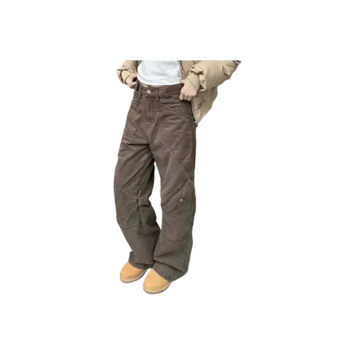 PAINT STAIN Коричневый Унисекс Джинсы