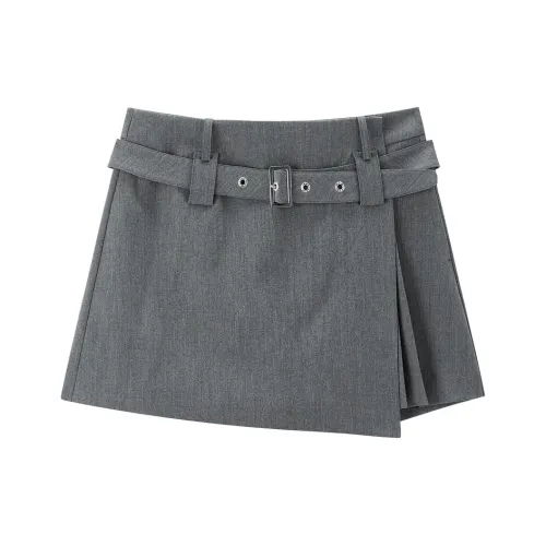 PEACEBIRD Архитектура Серый Женские Повседневные шорты