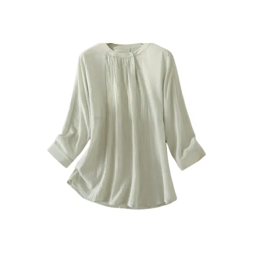IHIMI Светло-зеленые Женские Рубашки