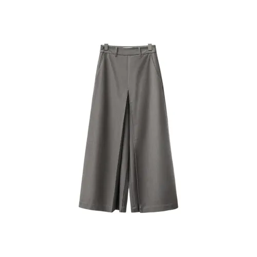 IHIMI Светло-серые Женские Повседневные Брюки