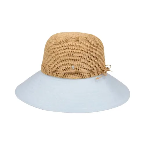 HELEN KAMINSKI Рафия Шапки и Кепки Женские Древесный цвет Светло-синий