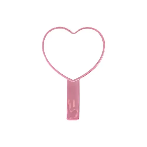 Stubborn Сердце Гальванизированный Водная рябь Зеркальце Портативный Ручной Утонченный Милый HD Глянцевый Зеркало для макияжа