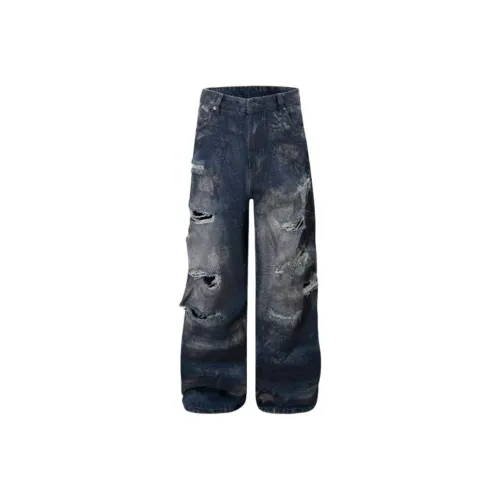 TESTUNG Цвет изображения Унисекс Джинсы