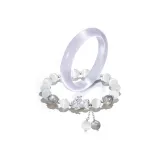 Фиолетовый браслет, белый тигр, нефритовая бусина, коллекция