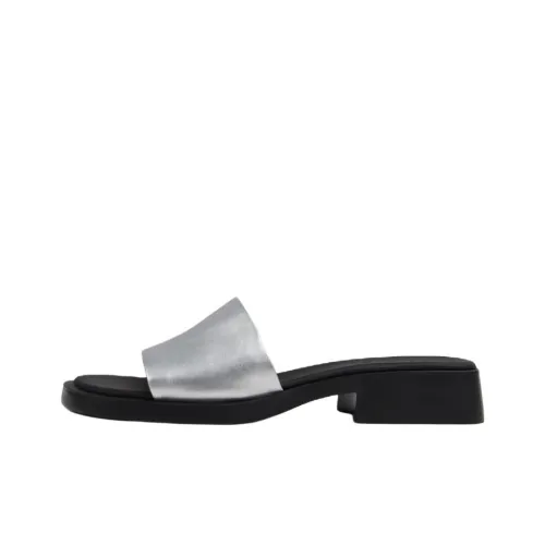 Camper Dana Шлепанцы Женские Серебряные