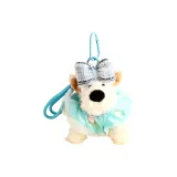 Плюшевый бант, вест-хайленд, подвеска, синяя марля, юбка