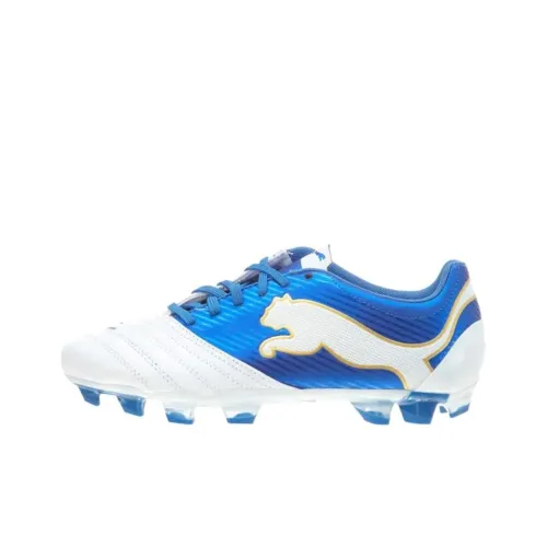 PUMA Powercat 2,12 Low Топ Детская футбольная обувь Синяя Подростки