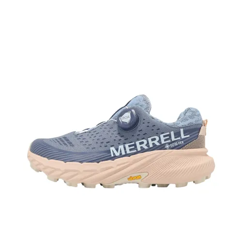 MERRELL Agility Peak 5 Водонепроницаемый Низкий Топ Беговые кроссовки Женские Синие