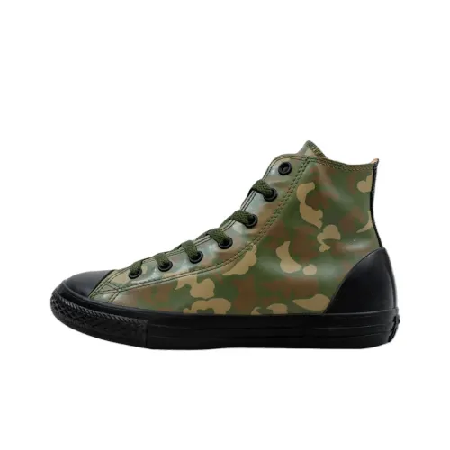 Converse Chuck Taylor All Star High Топ Детские Скейтбординги Зеленый камуфляж Подростки
