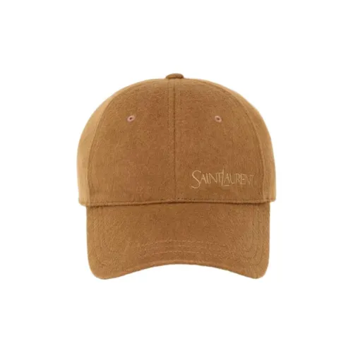 SAINT LAURENT Кашемир Кепки Унисекс Коричневый