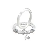 Браслет "Белый лунный свет" с кисточками Pi Xiu и нефритовыми бусинами, коллекция