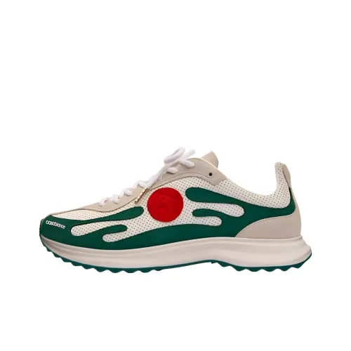 CASABLANCA STADE Низкий Топ Повседневная Обувь Мужская Белый Зеленый