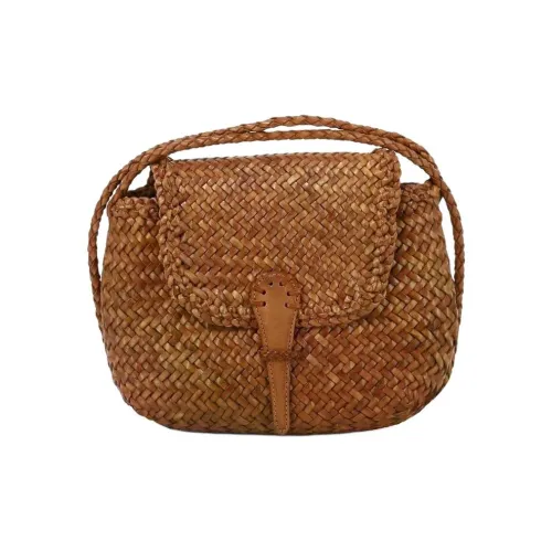 DRAGON Кожа Сумка через плечо Женская Коричневая