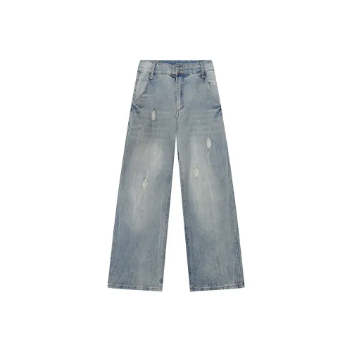 51XXHA Светло-синие унисекс джинсы